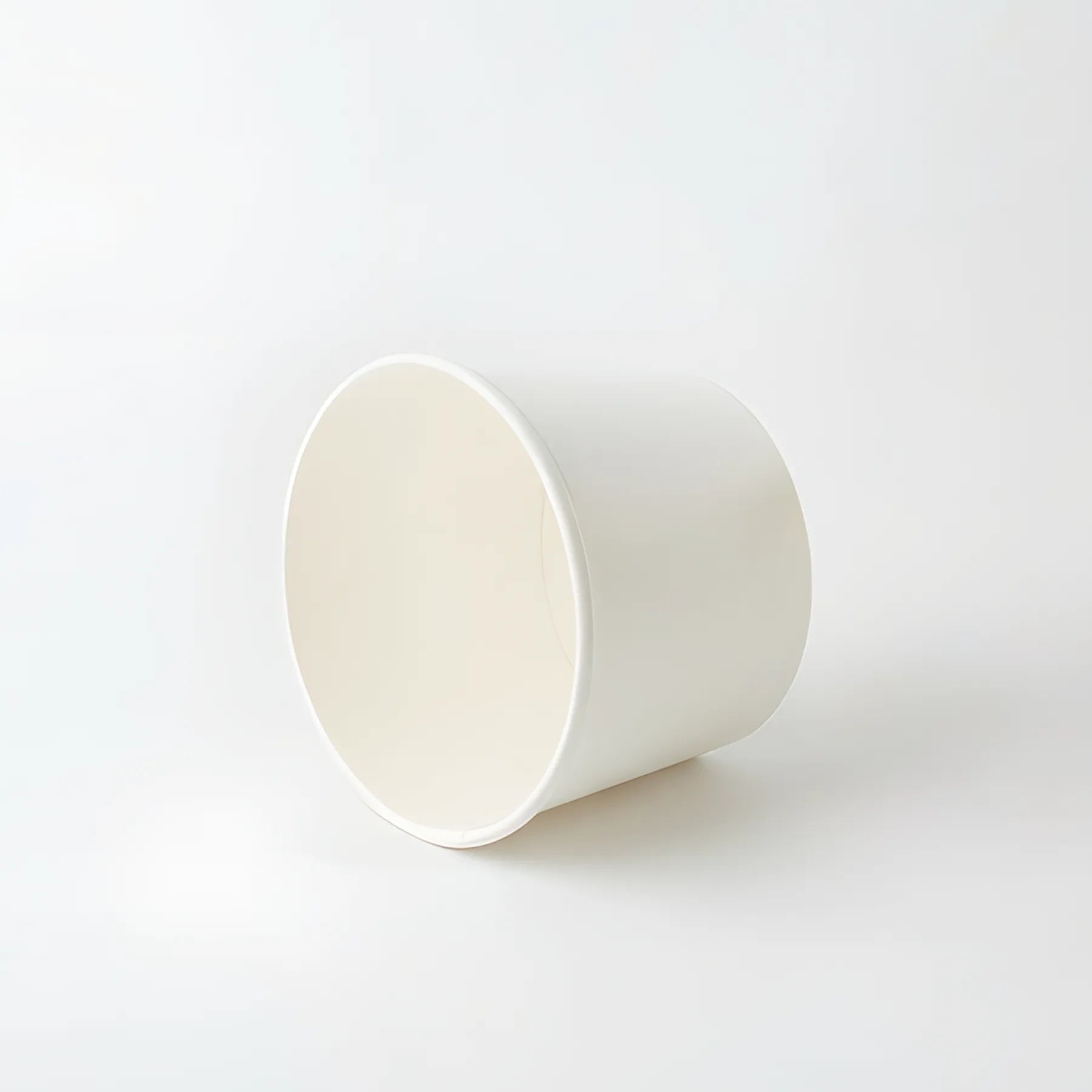 Plain White Recyclable Ice Cream Paper Cups
