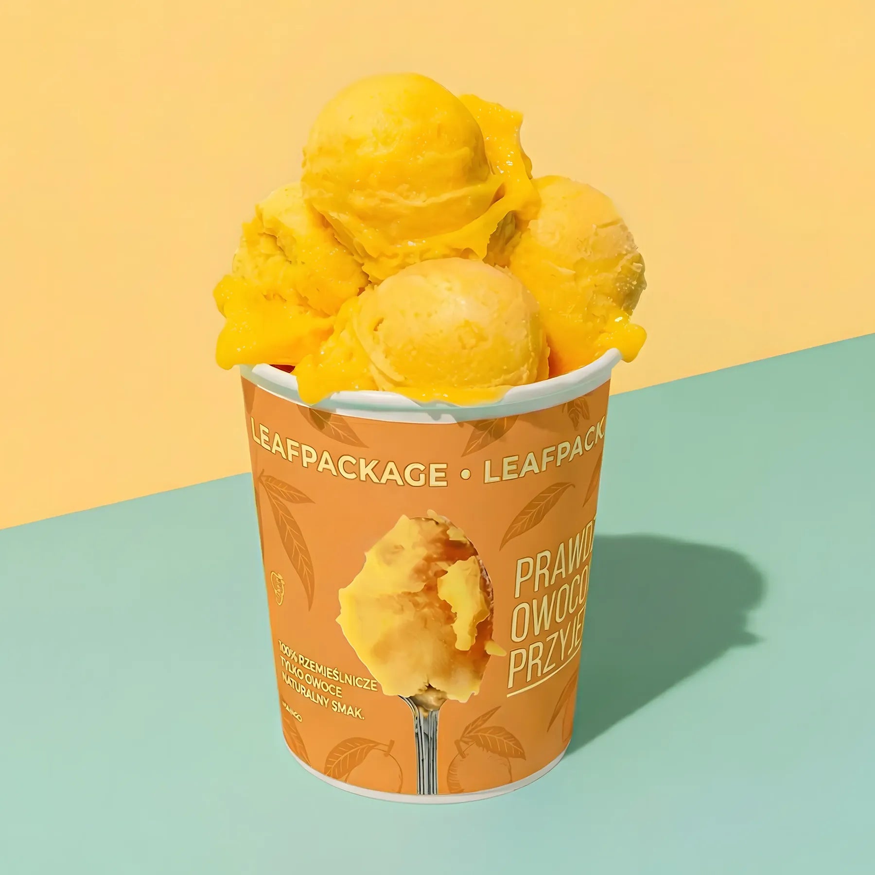 16oz Large Paper Ice Cream Cups for Sharing Desserts