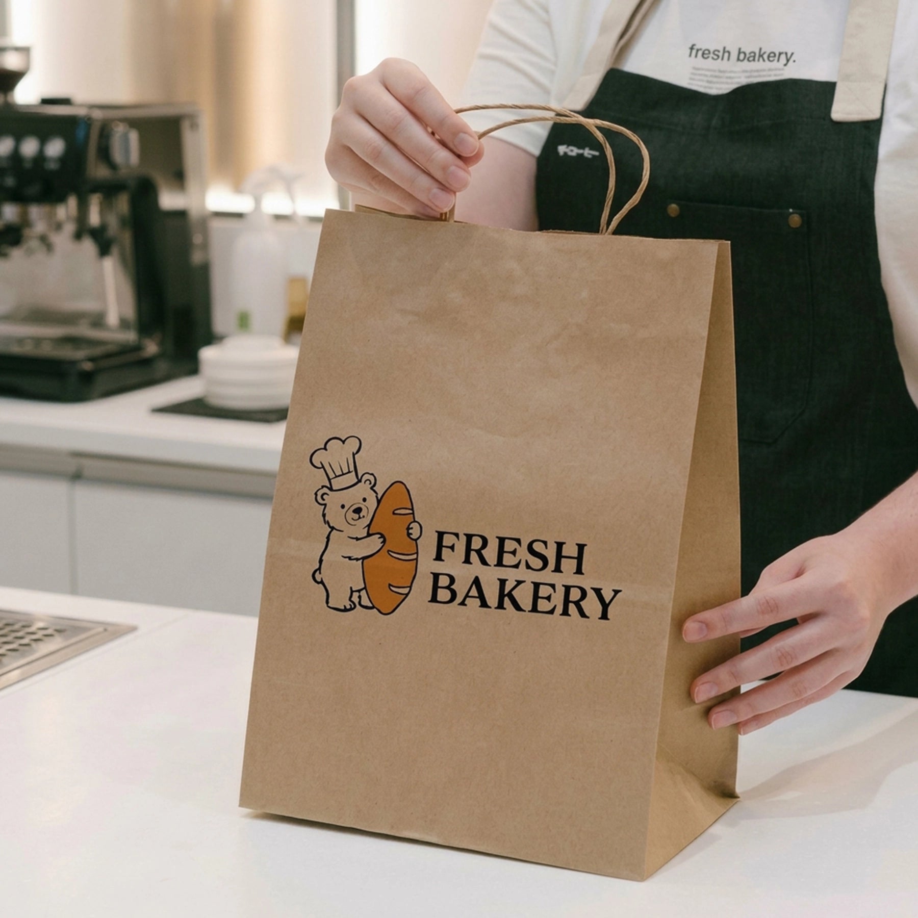 Paper Bakery Bags With Logo