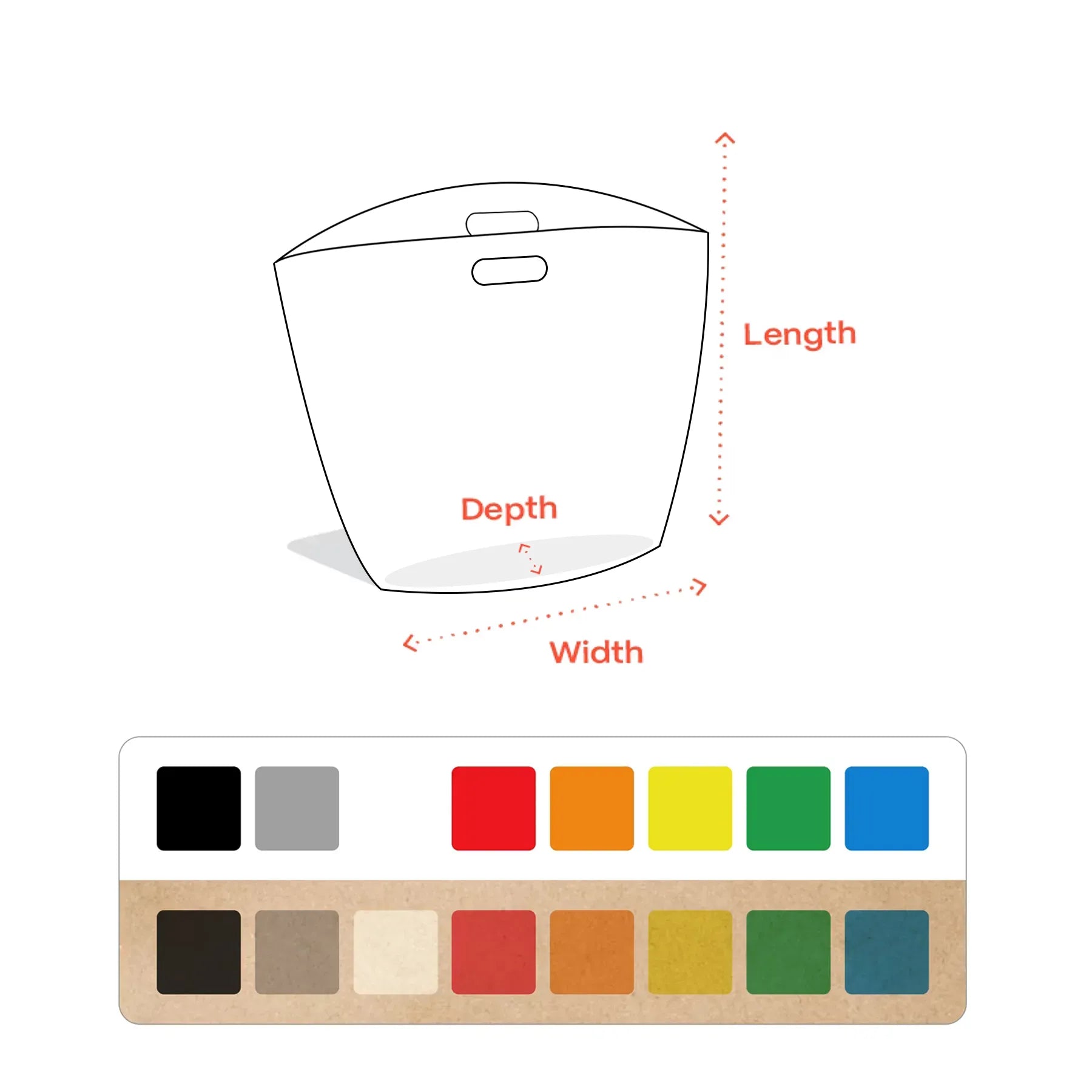 Kraft Die Cut Handle Carry Bag