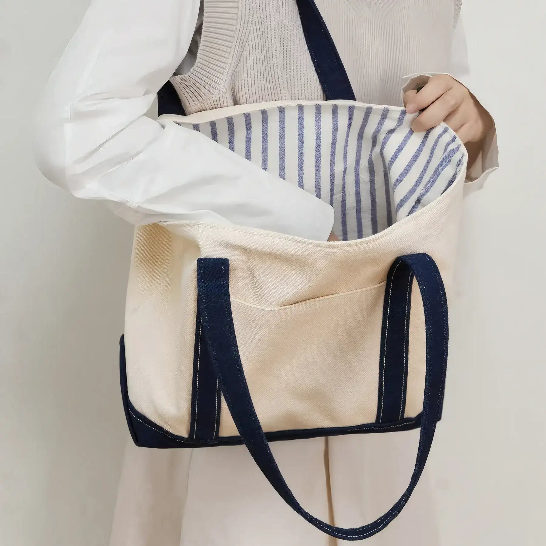 Patchwork Canvas Tote Bags