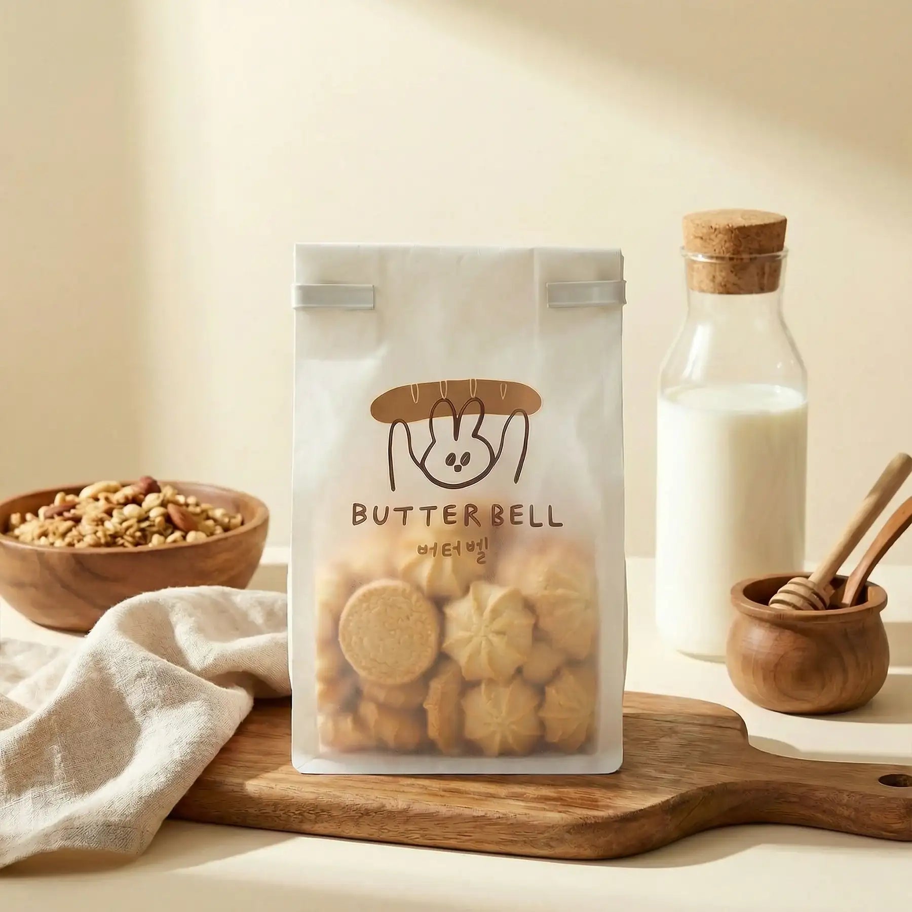 Tin Tie Tissue Paper Bakery Bags