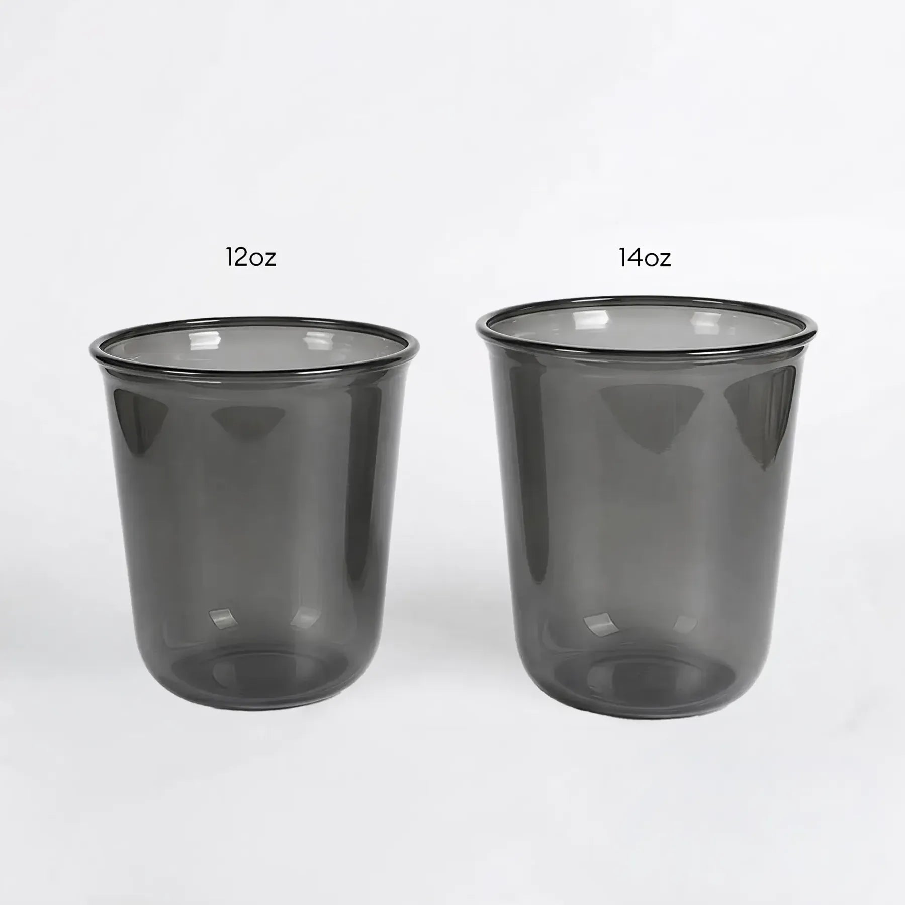 Bulk U-Shaped Black PET Plastic Cups