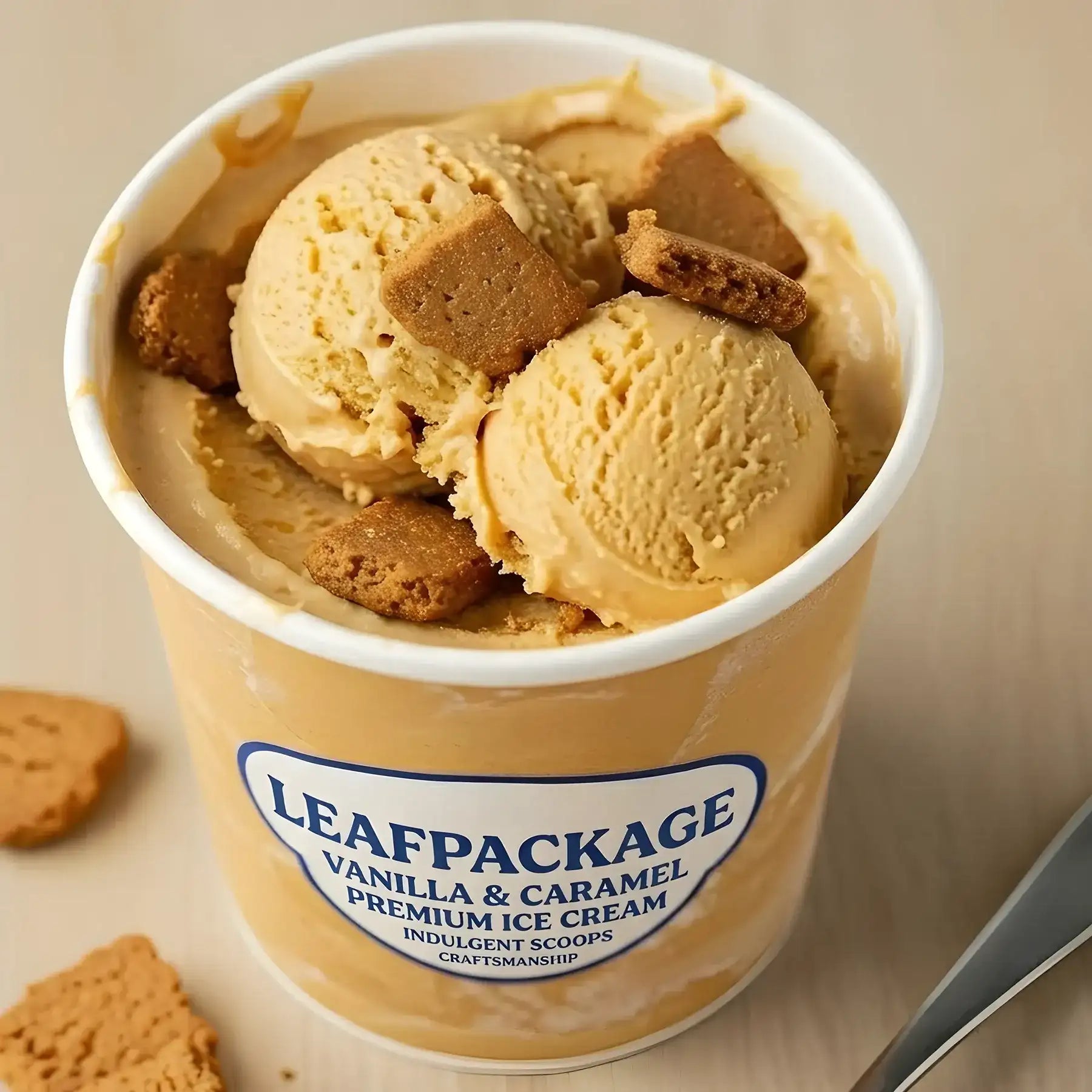 16oz Large Paper Ice Cream Cups for Sharing Desserts