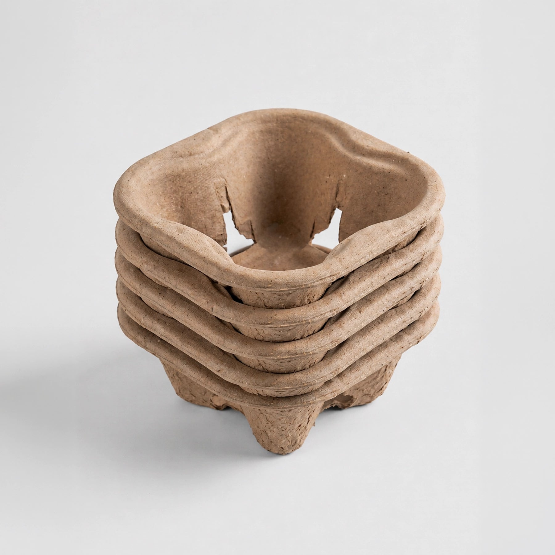 Small Batch Molded Pulp Single Cup Holder