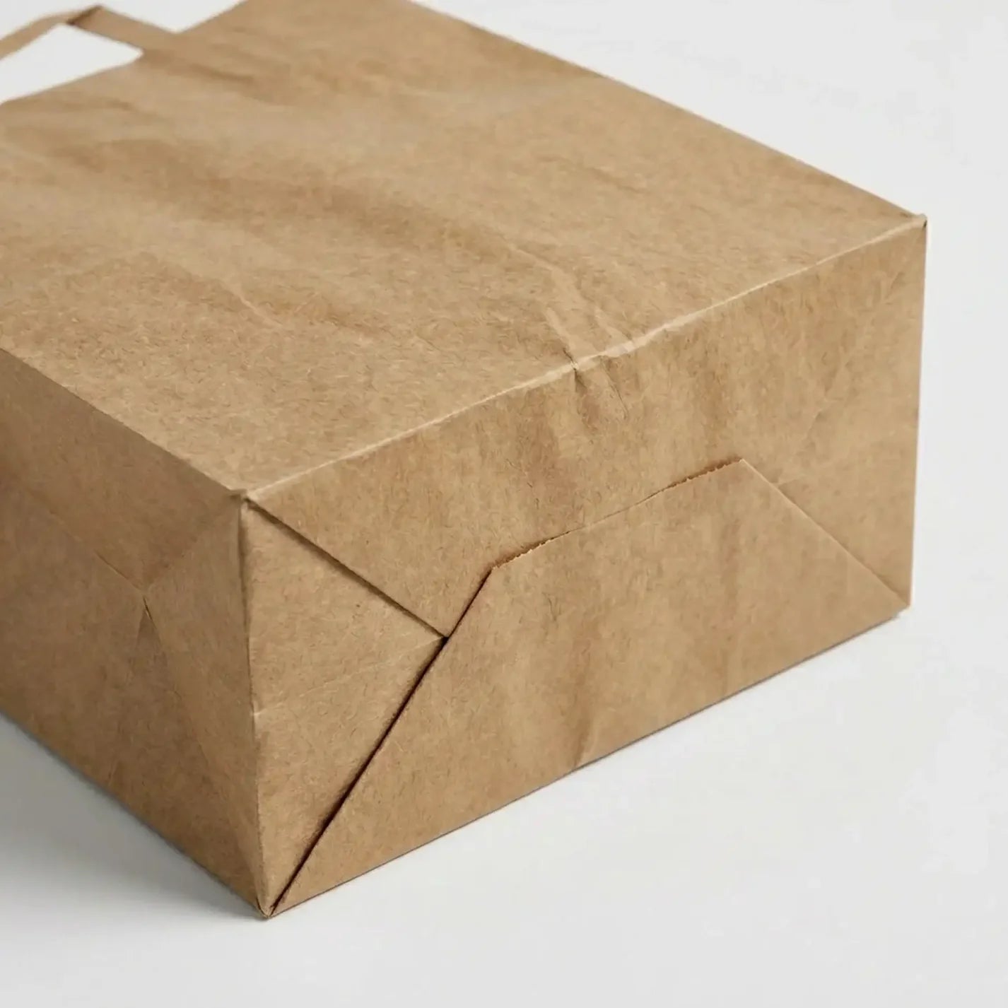Flat Handle Kraft Takeout Bags