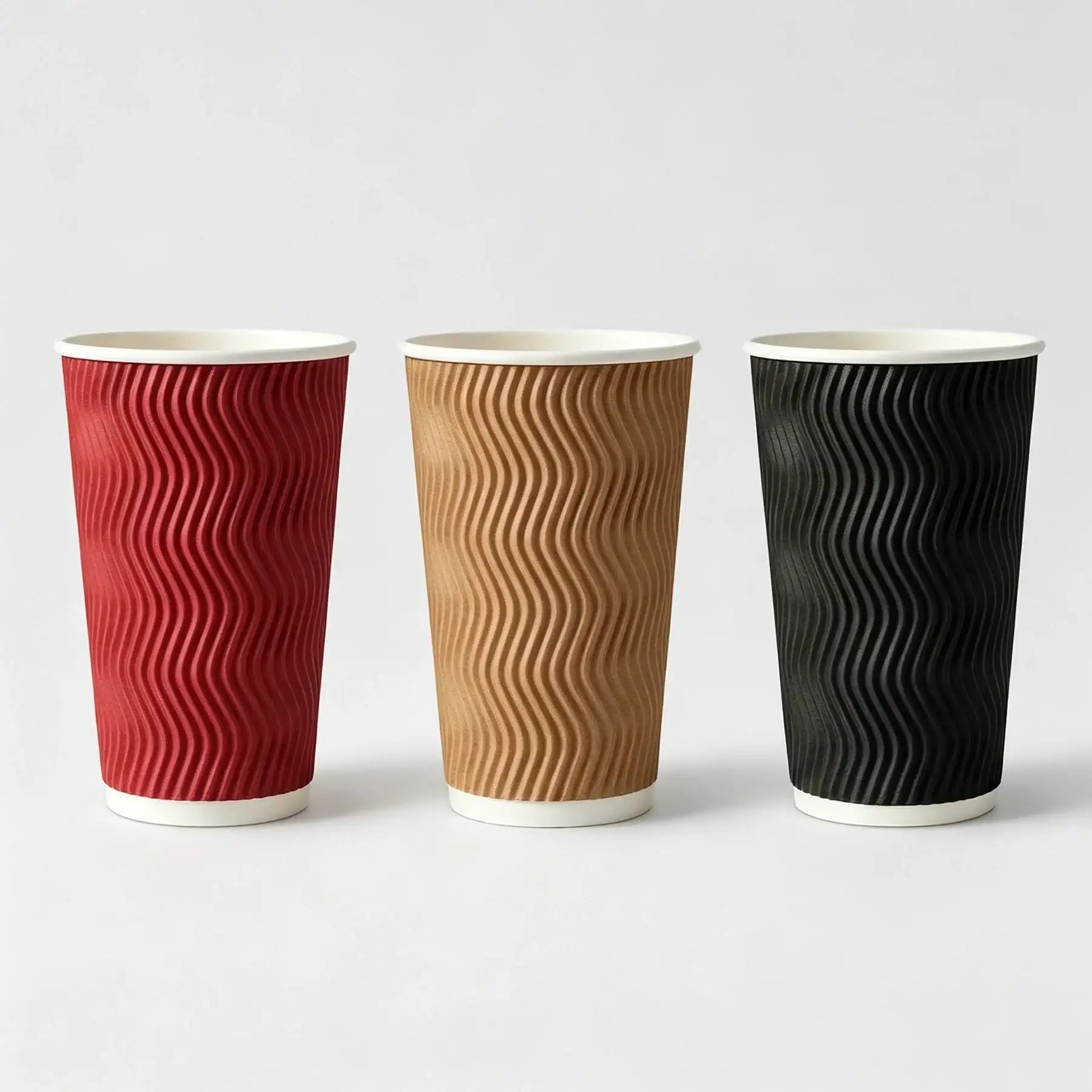 Bulk Colorful Ripple Wall Paper Cups