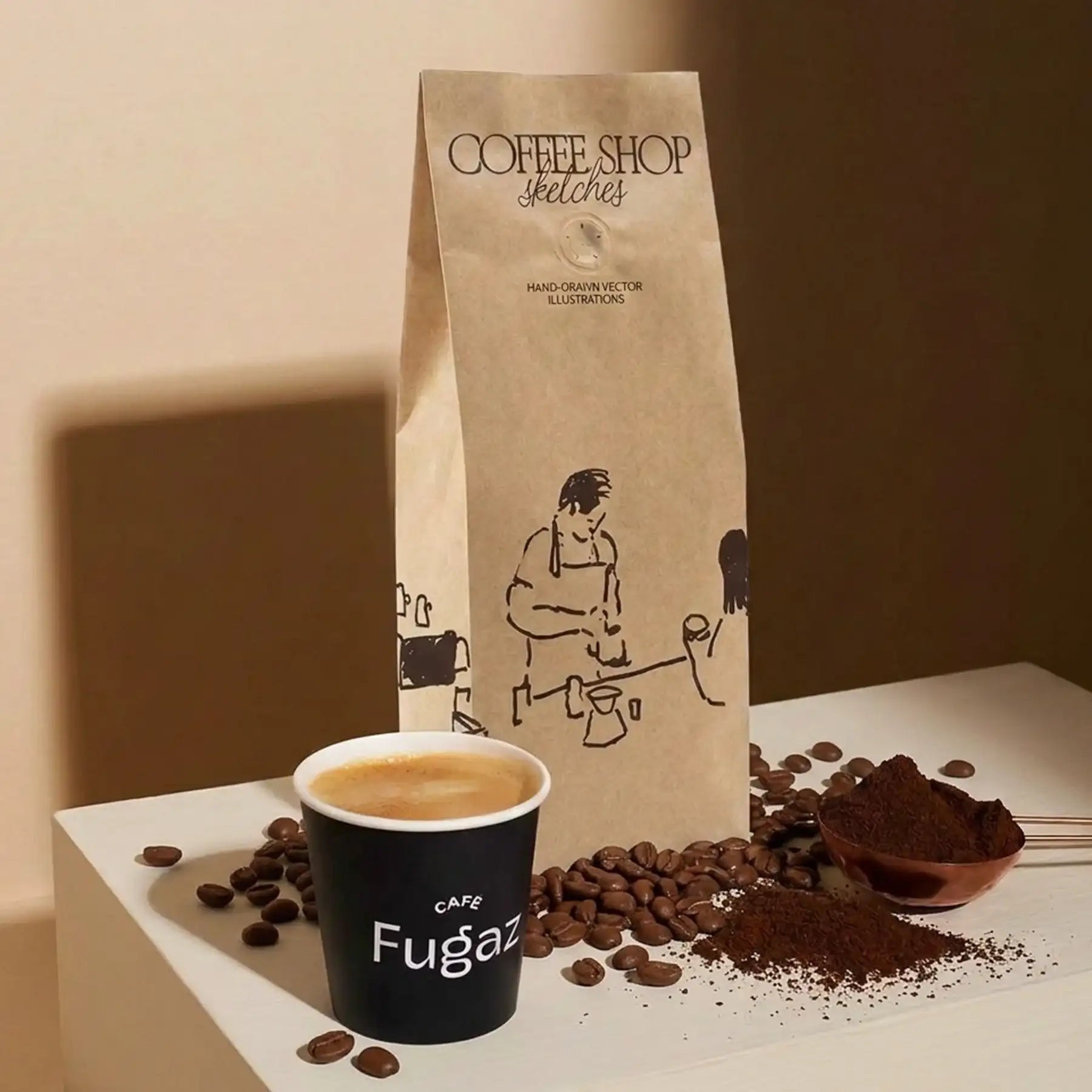 Kraft Paper Gusseted Bag