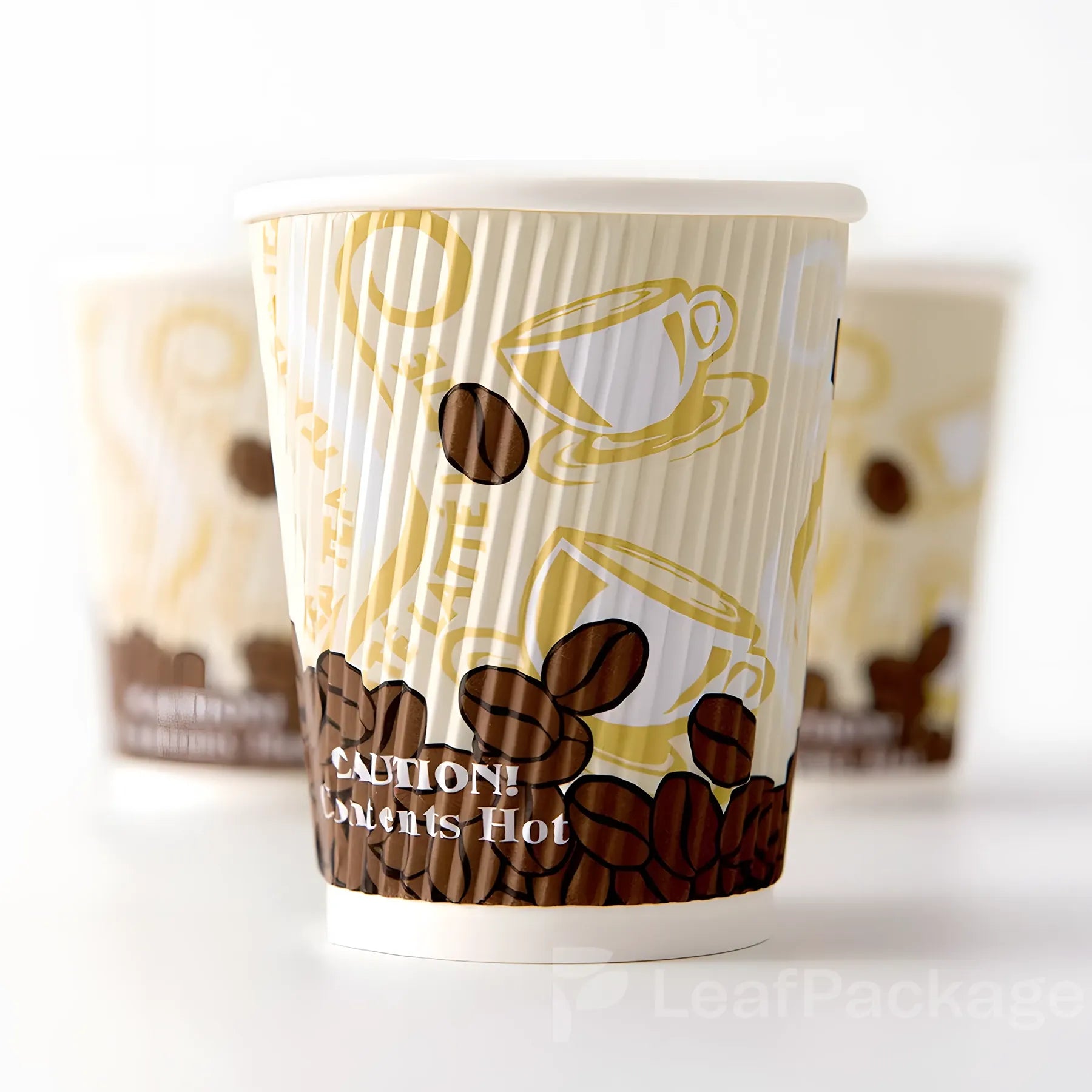 Branded Corrugated Paper Coffee Cups