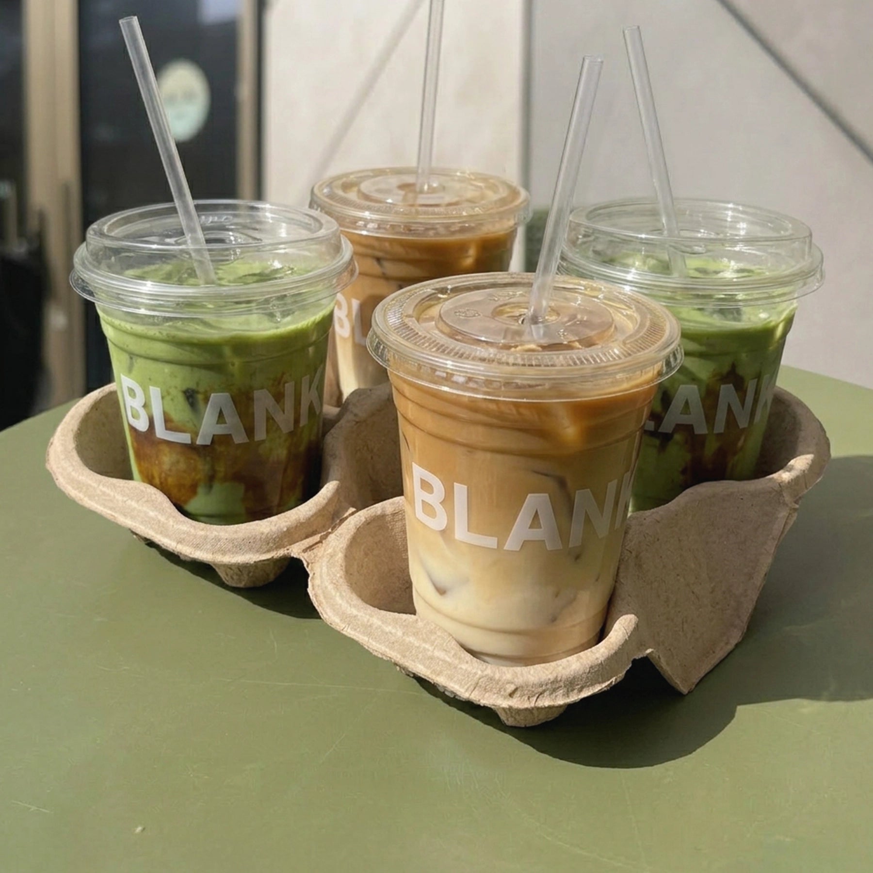 Small Batch Tearable Molded Pulp 4 Cup Holder