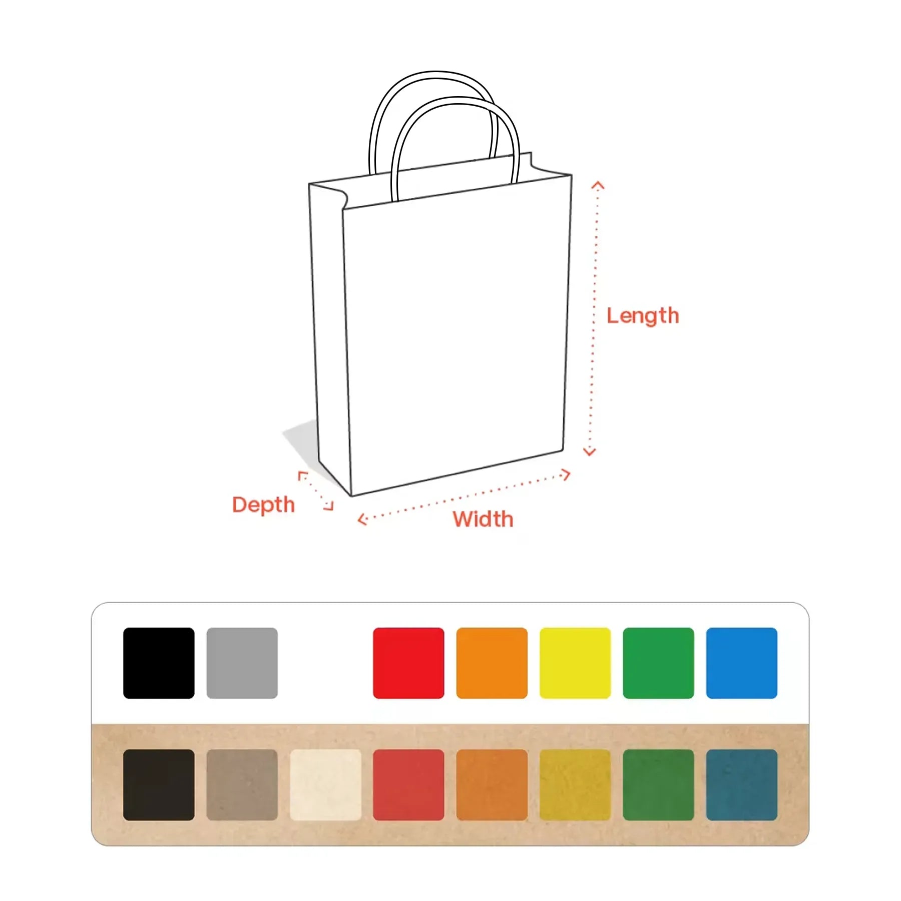 Frosted Plastic Gift Bag