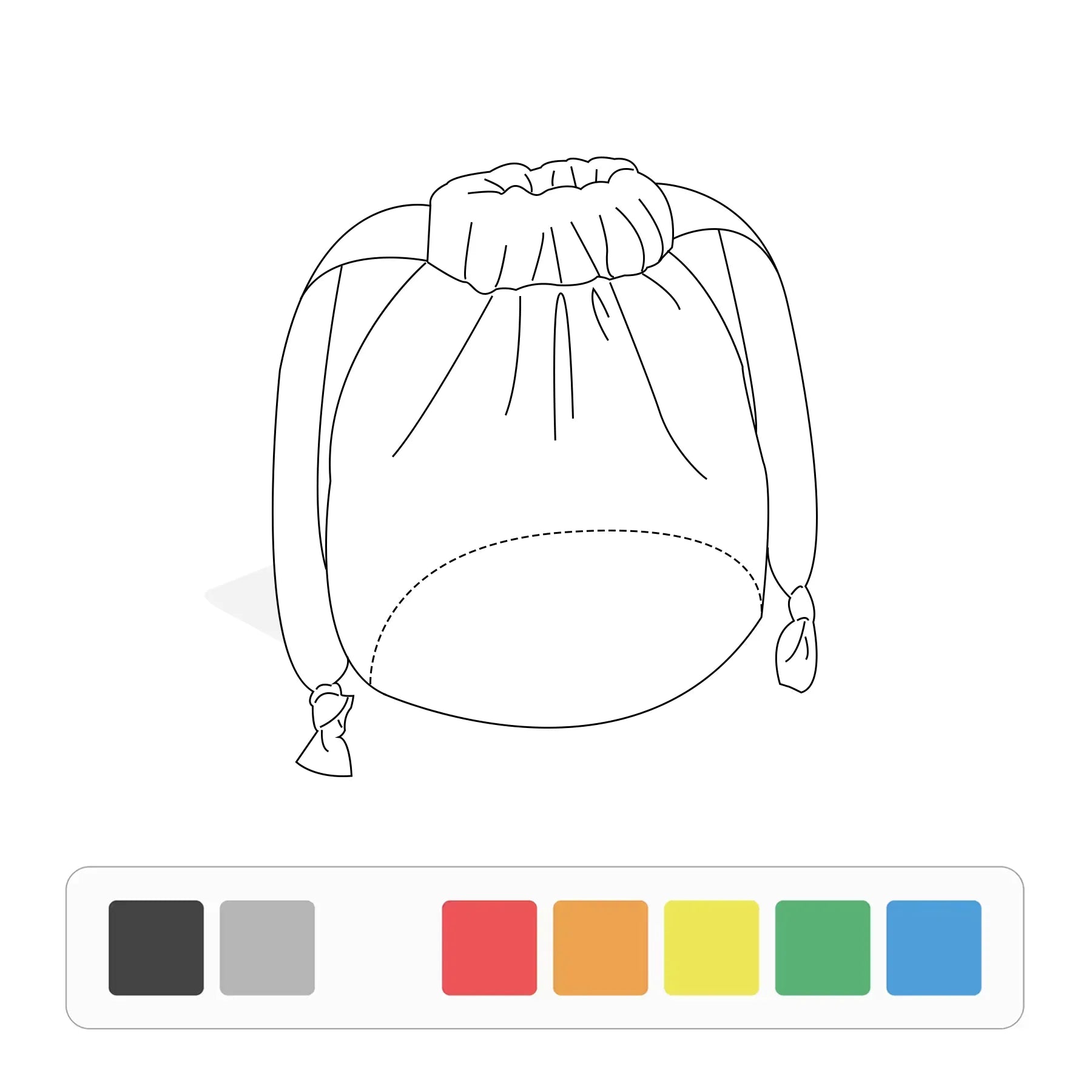 Velvet Drawstring Bucket Bag