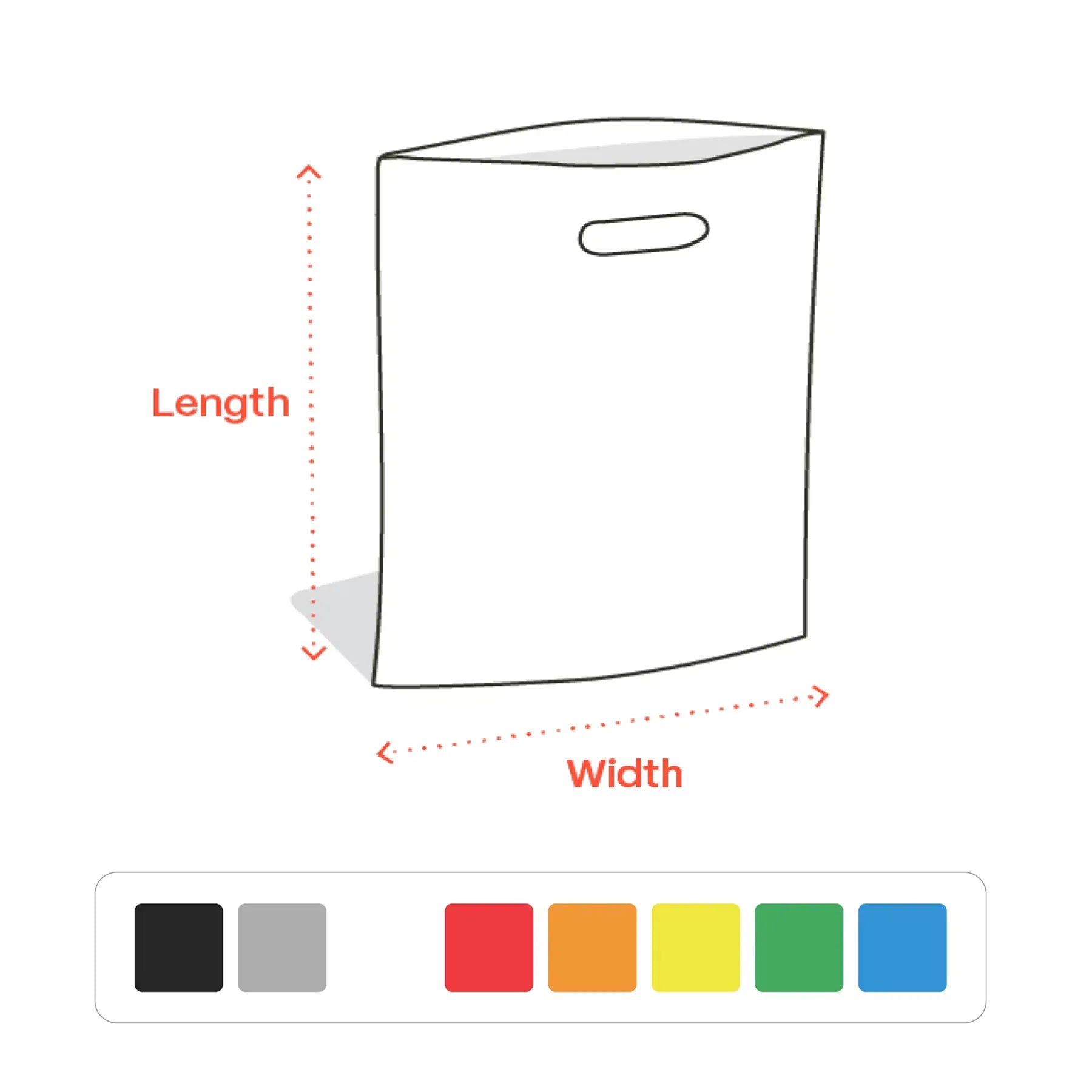 Plastic Die Cut Handle Bag