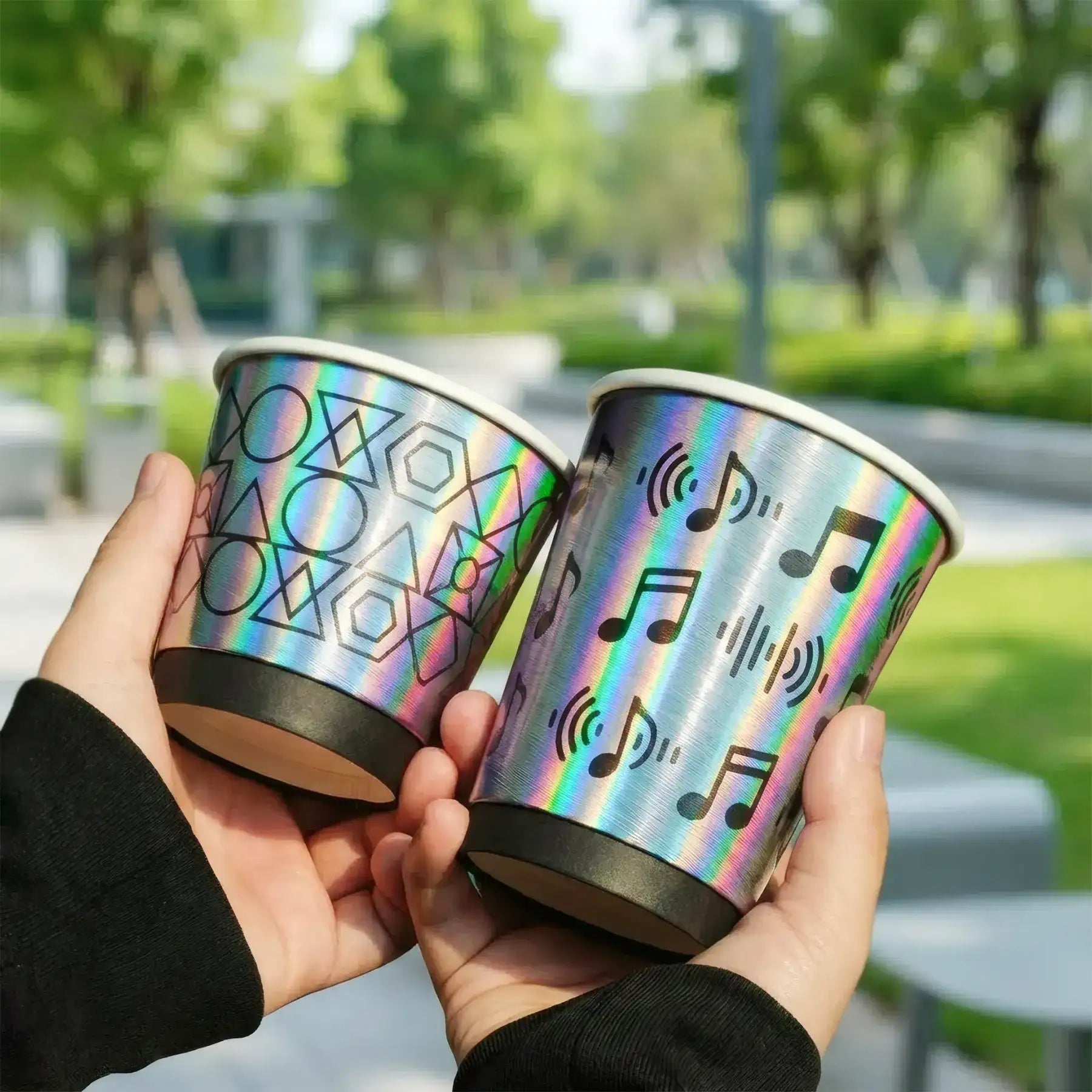 Holographic Paper Coffee Cup