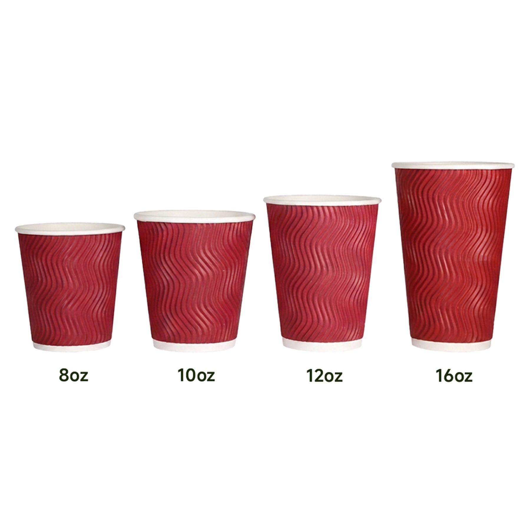 Bulk Colorful Ripple Wall Paper Cups