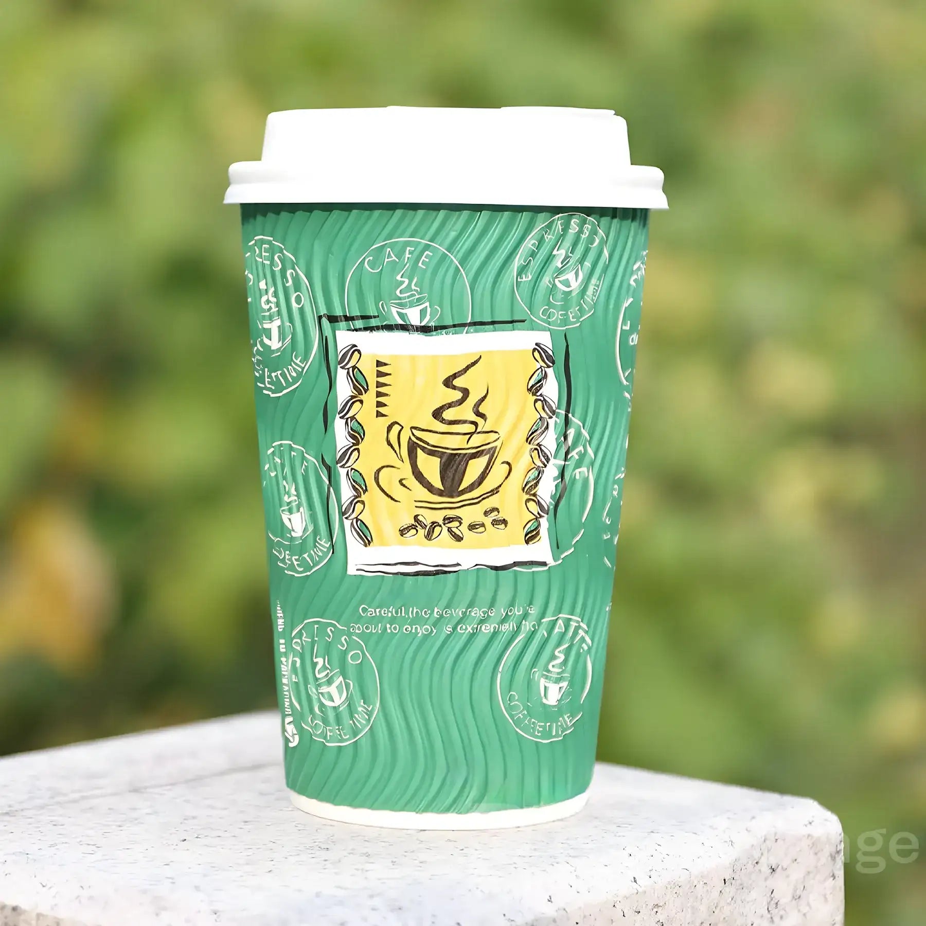 Branded Corrugated Paper Coffee Cups