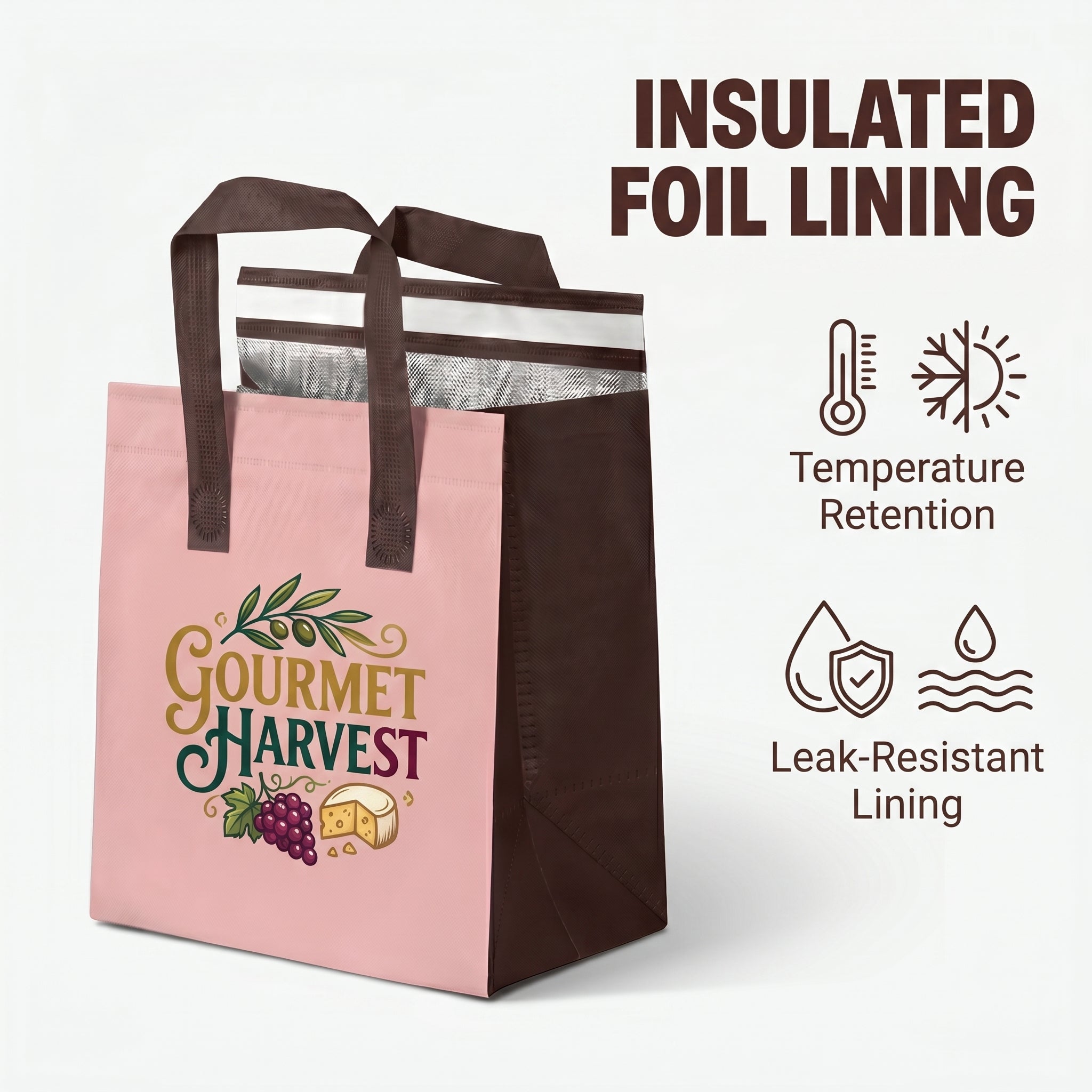 Insulated Food Delivery Cooler Bag