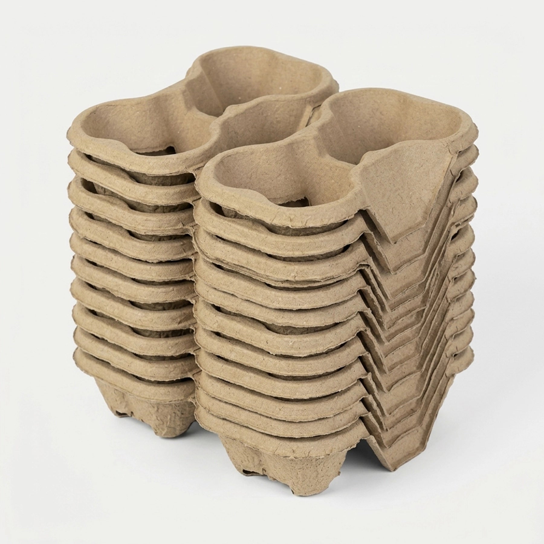 Small Batch Tearable Molded Pulp 4 Cup Holder