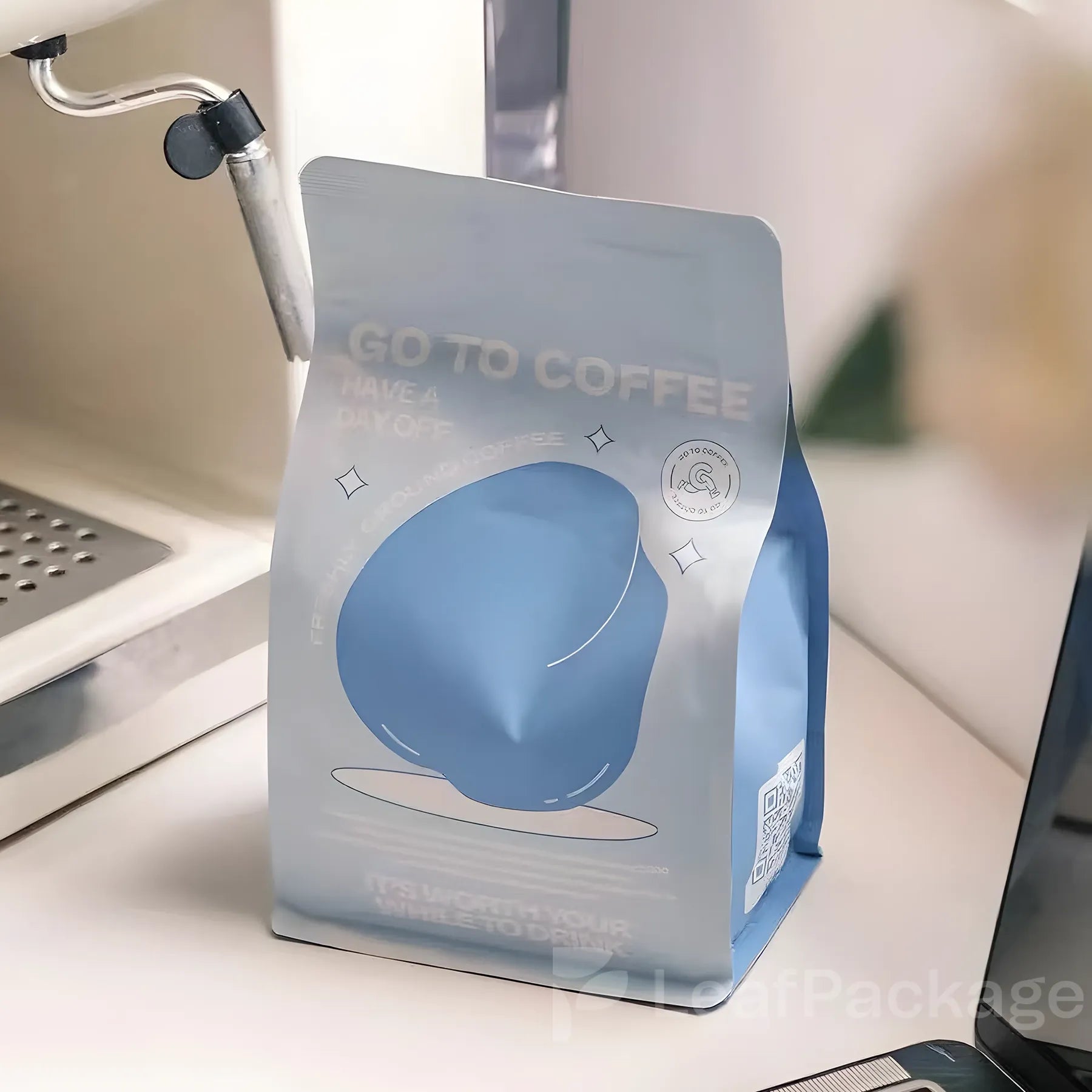 Zipper Flat Bottom Coffee Bag