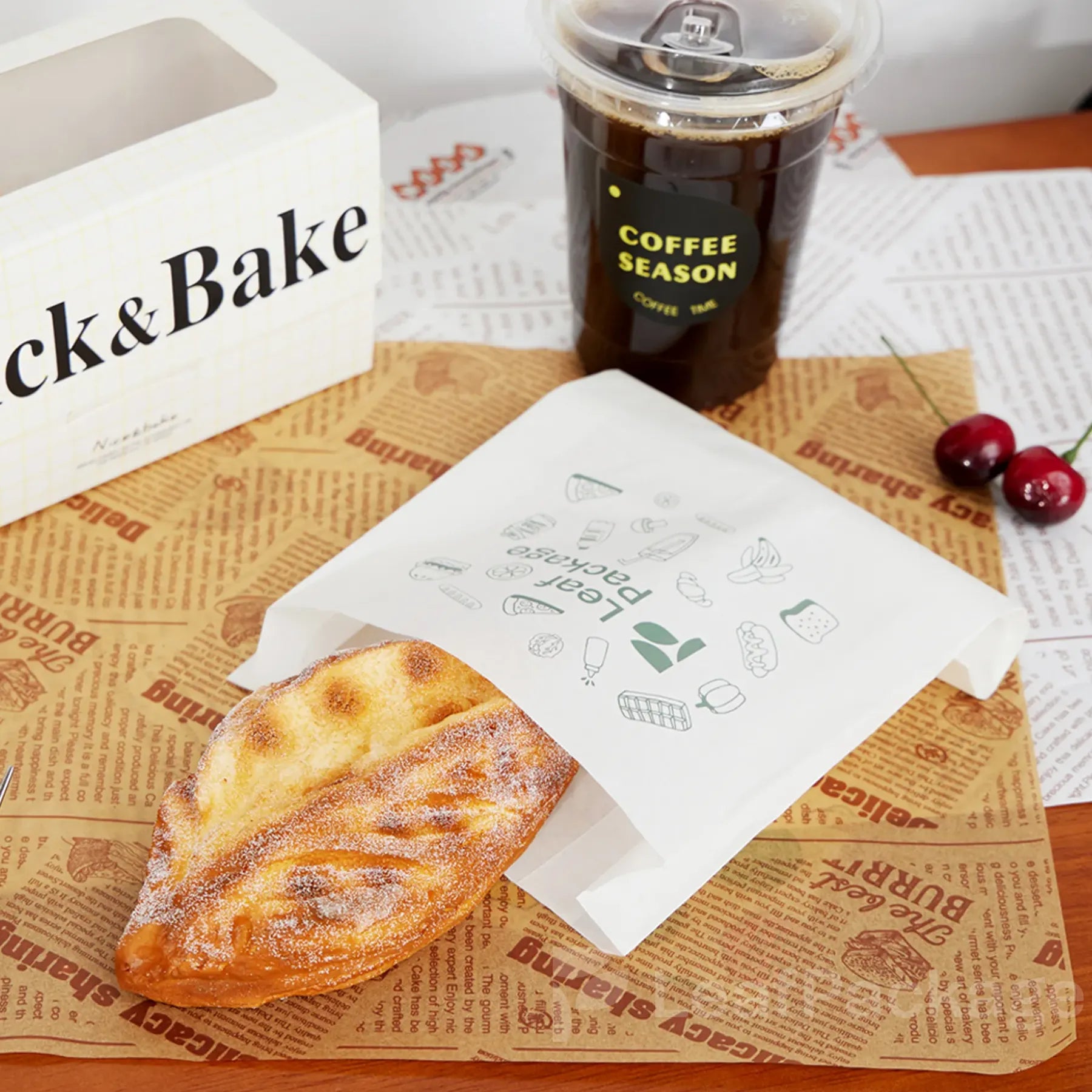 Custom Bakery Paper Bags for Cookies