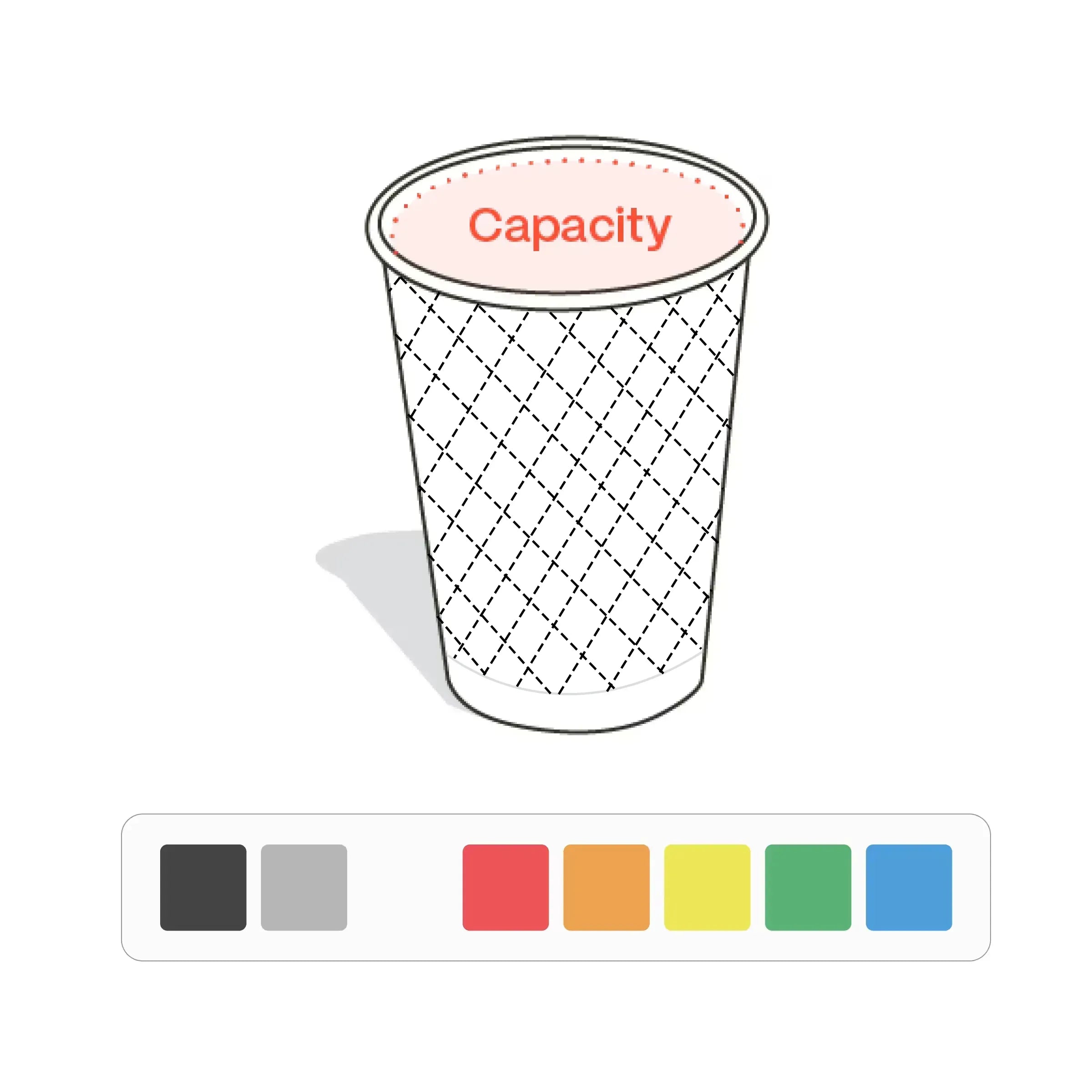 Diamond-Embossed Coffee Cup