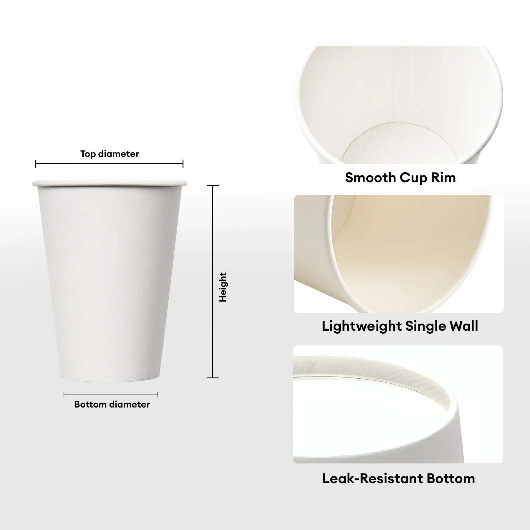 Printed Single Wall Coffee Cups