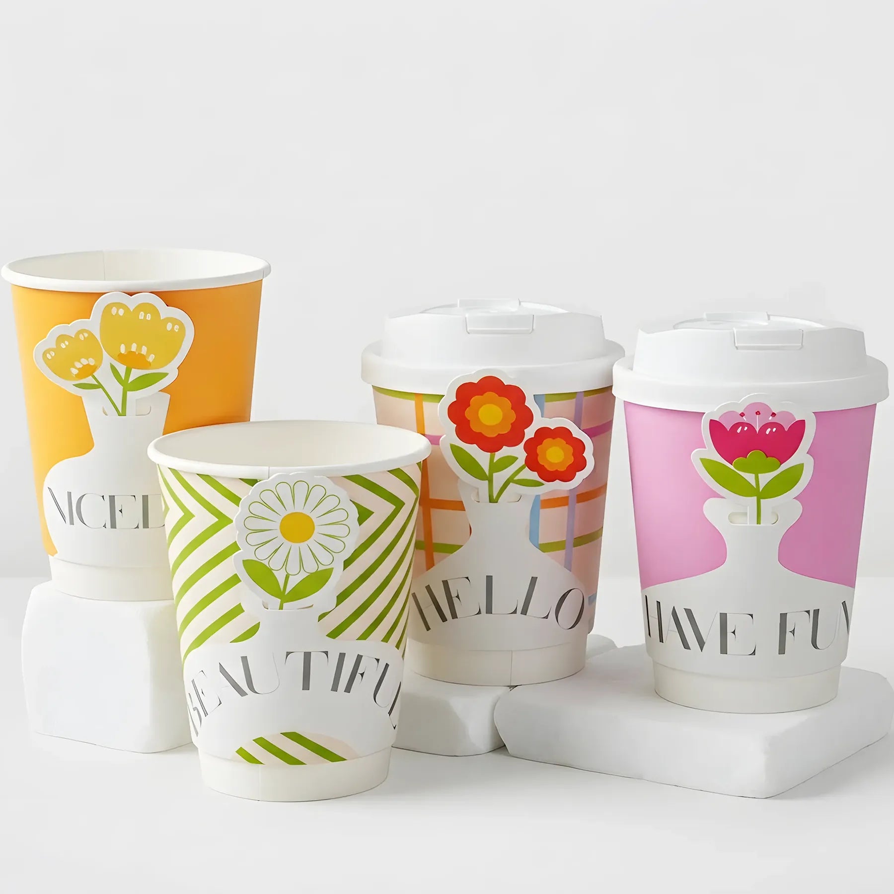 Floral Coffee Cups