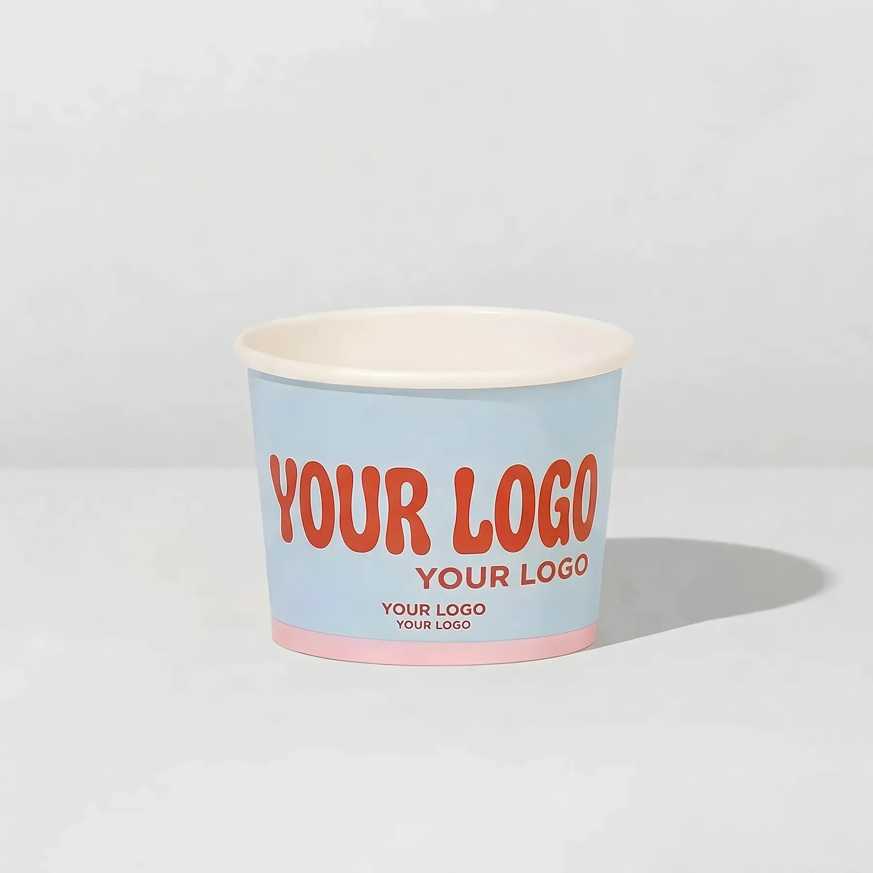 3oz White Paper Ice Cream Cups for Samples